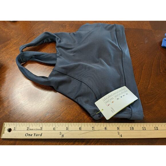 All in Motion Light Support Sports Bra XS Slate Gray Simplicity Twist Activewear - Picture 8 of 9